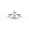 1.35ct Marquise Lab Grown Diamond Engagement Ring | Hidden Halo | IGI Certified