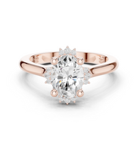 1.57tcw OVAL Lab Grown Diamond Vintage Halo Engagement Ring | | IGI Certified