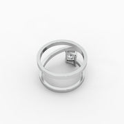 3.77tct Cushion Square Lab Diamond Baguette Accents Engagement Ring | IGI Certified | Custom Gold |