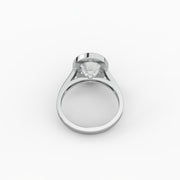 2.51tct Round Lab Diamond with bezel design Engagement Ring | IGI Certified | Custom Gold |