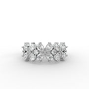 Pear Moissanite  Diamond Engagement Ring, Vintage Floral Moissanite Diamond Ring |