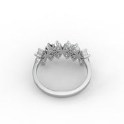 Pear Moissanite  Diamond Engagement Ring, Vintage Floral Moissanite Diamond Ring |