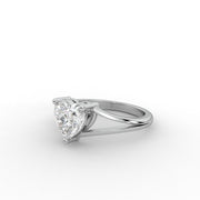 1.20 CT Heart Moissanite Diamond Engagement Ring, Split Shank Moissanite Diamond Ring.