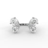 2.19tcw Pear Lab Grown Diamond Toi Et Moi Engagement Ring