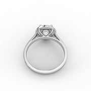 1.64tcw Round Lab Grown Diamond surrounded by Halo design Engagement Ring  | IGI Certified