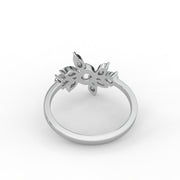 1.00tcw Cushion Square, Pear & Marquise Lab Grown Diamond Nature Inspired Engagement Ring  | IGI Certified |