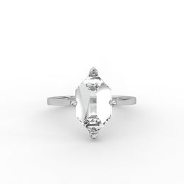 1.70tcw Dutch Marquise Rose Cut Lab Grown Diamond Solitaire Engagement Ring  | IGI Certified |