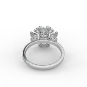 2.00 Oval ,Pear & Round Lab Grown Diamond Floral Halo Cluster Engagement Ring| IGI Certified |
