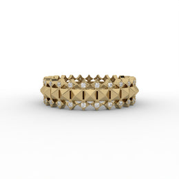 Round Lab Grown Diamond Wedding Ring, Eternity Diamond Band | IGI Certified |
