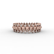 Round Lab Grown Diamond Wedding Ring, Eternity Diamond Band | IGI Certified |