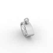 2.20tcw Marquise Solitaire Lab Grown Diamond Bezel Set Pendent | IGI Certified |