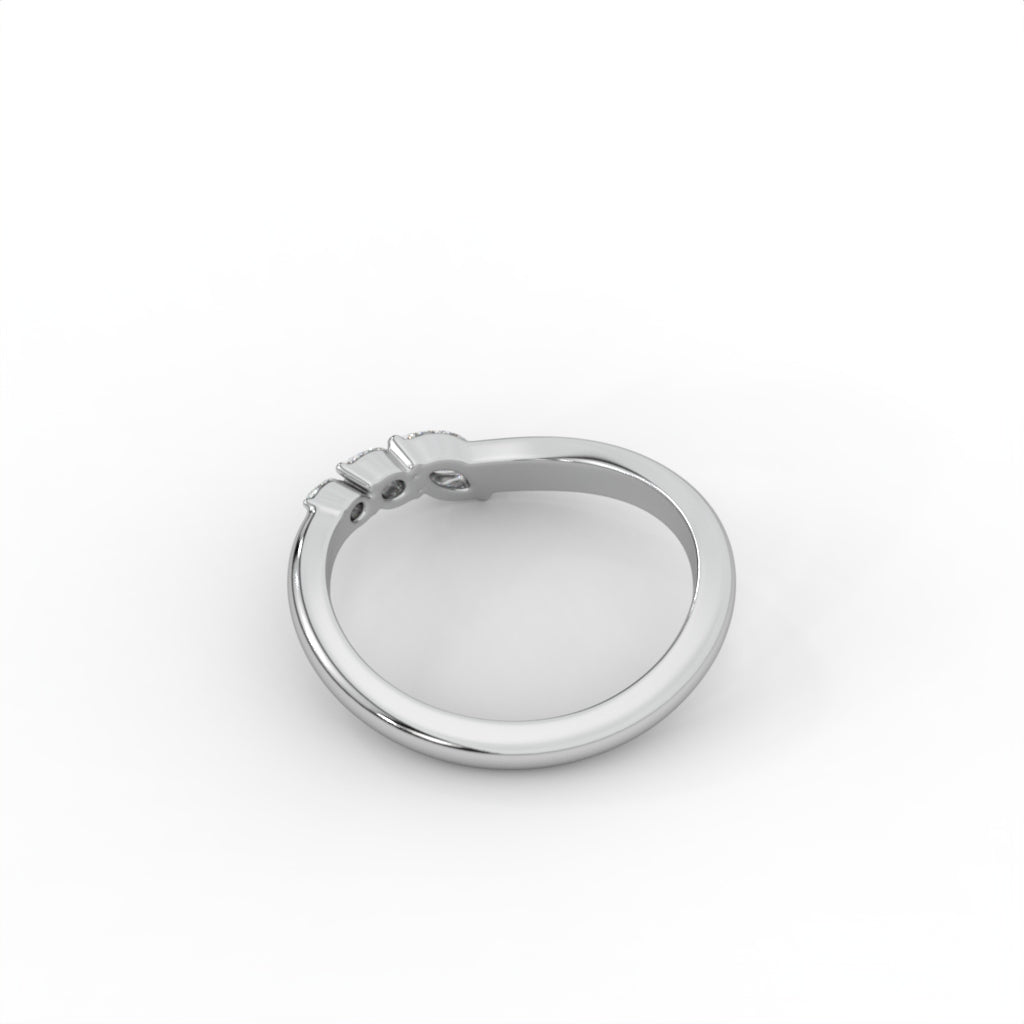 0.50tct Marquise Lab Diamond 3 Stone Engagement Ring | IGI Certified | Custom Gold |