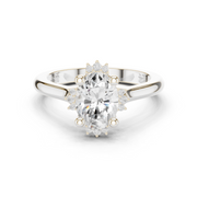 1.57tcw OVAL Lab Grown Diamond Vintage Halo Engagement Ring | | IGI Certified
