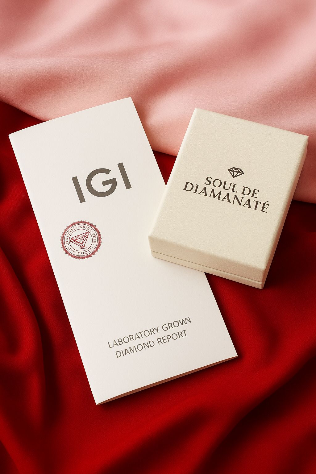 Pear and Round Lab Grown Diamond East-West Setting Engagement Ring | IGI Certified |
