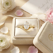 2.00ct Oval Lab Grown Diamond Engagement Ring | D-E-F Color, VVS-VS, Clarity | IGI Certified