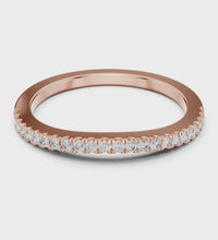ROUND 0.216tcw Lab Diamond Wavy Eternity Engagement Classic Band