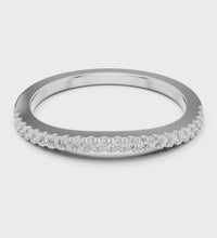 ROUND 0.216tcw Lab Diamond Wavy Eternity Engagement Classic Band