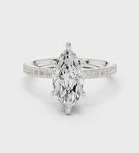 1.90tcw Marquise Lab Grown Diamond Hidden Halo Engagement Ring | IGI Certified | Ethical & Custom