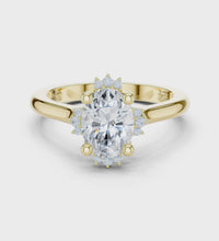 1.57tcw OVAL Lab Grown Diamond Vintage Halo Engagement Ring | | IGI Certified