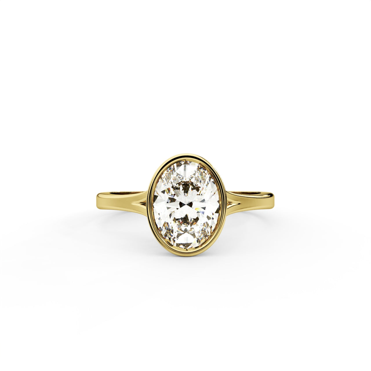 1ct Oval Lab Diamond Cathedral Bezel Engagement Ring | IGI Certified | D-E-F VVS–VS | Custom Gold73tct Hexagon Unique  Lab Grown Diamond Engagement Ring | D-E-F Color| VVS–VS Clarity|